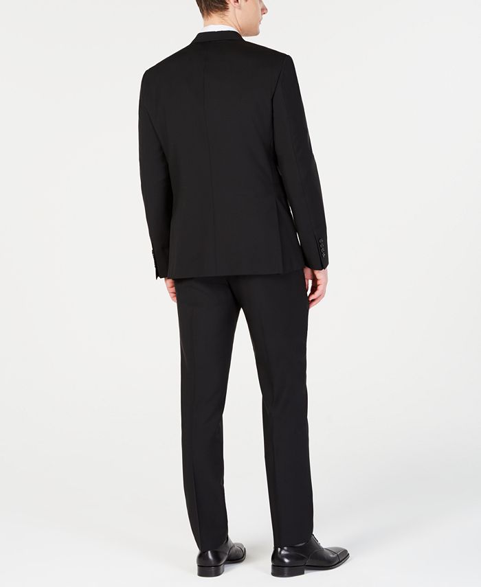 DKNY Men's Modern-Fit Stretch Black Solid Suit Separates - Macy's