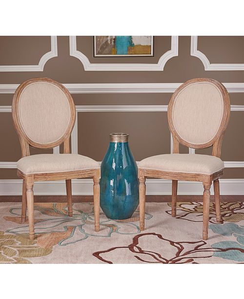 Linon Home Decor Avalon Oval Back Chair Set Of 2 Reviews