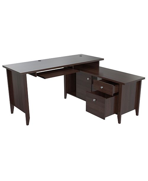 Inval America L Shaped Computer Writing Desk Reviews Furniture