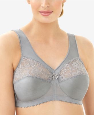 Photo 1 of [Size 44C] Women's Full Figure Plus Size MagicLift Original Wirefree Support Bra [Silver]
