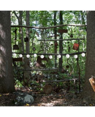 Lumabase 10- 3" Nylon Solar Lantern String Light