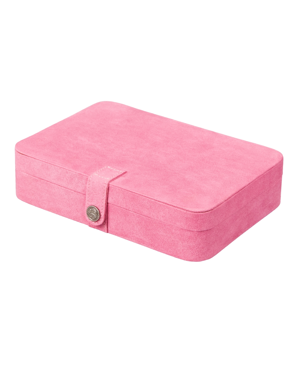 Mele & Co. Maria Plush Fabric Jewelry Box with Twenty-Four Sections