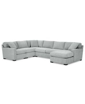 Radley 5-Pc. Fabric Chaise Sectional Sofa with Corner Piece, Created for Macy's