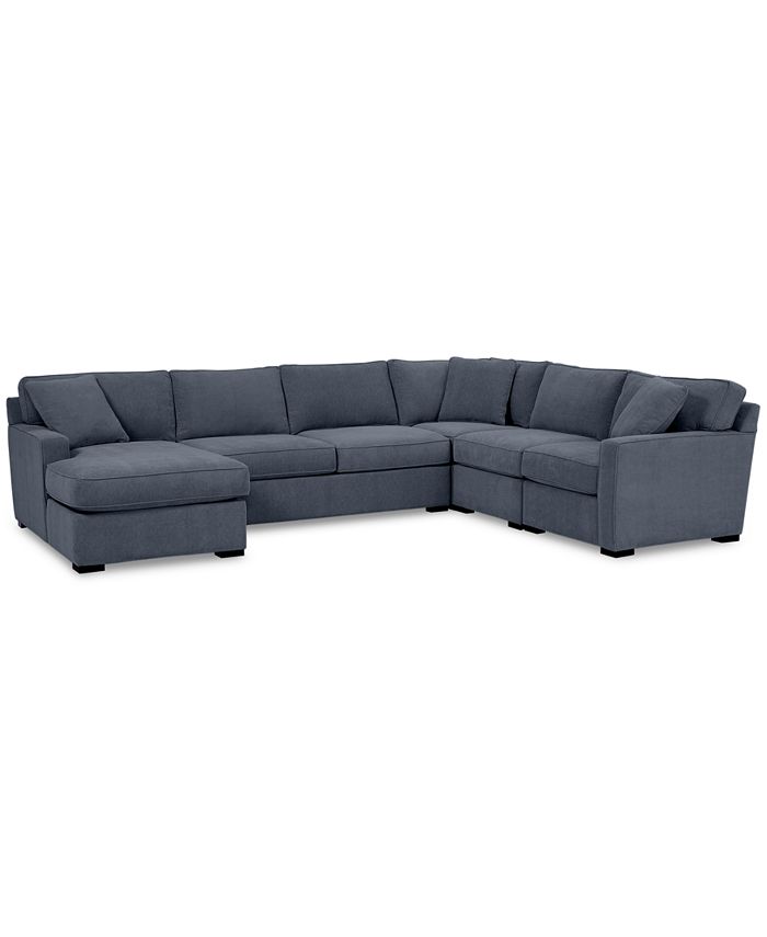 Furniture Radley 5 Pc. Fabric Chaise Sectional Sofa with Corner