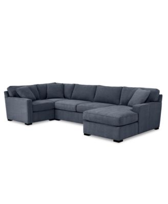 Radley 4-Pc. Fabric Chaise Sectional Sofa with Corner Piece, Created for Macy's