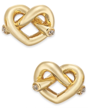 image of Kate Spade New York Crystal Accented Love Knot Stud Earrings