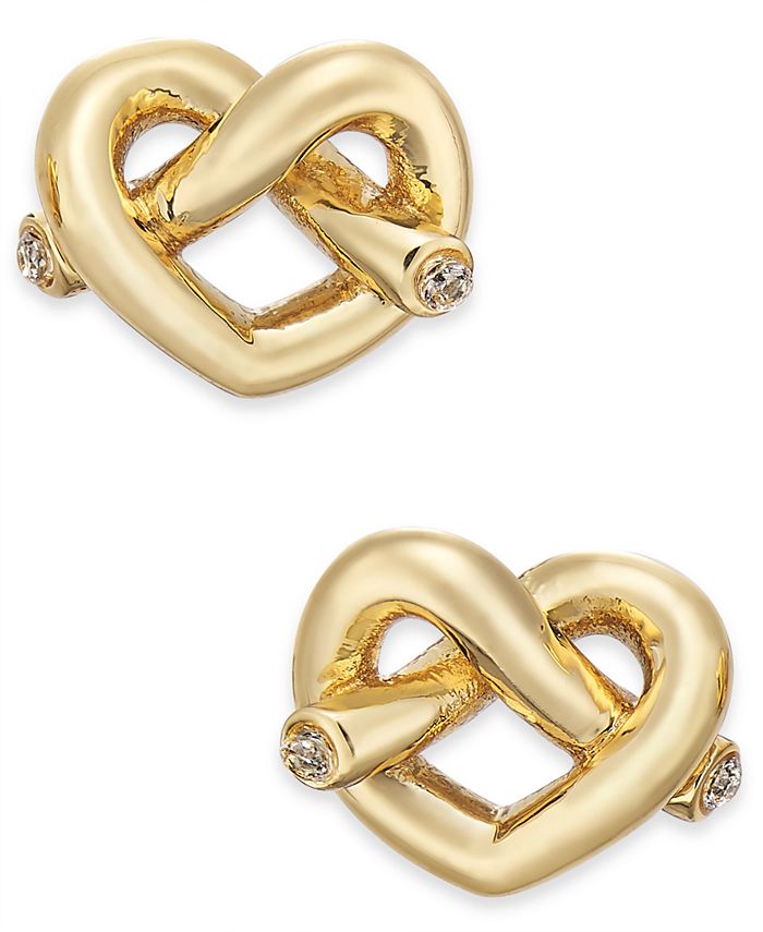 kate spade new york Crystal Accented Love Knot Stud Earrings & Reviews -  Earrings - Jewelry & Watches - Macy's