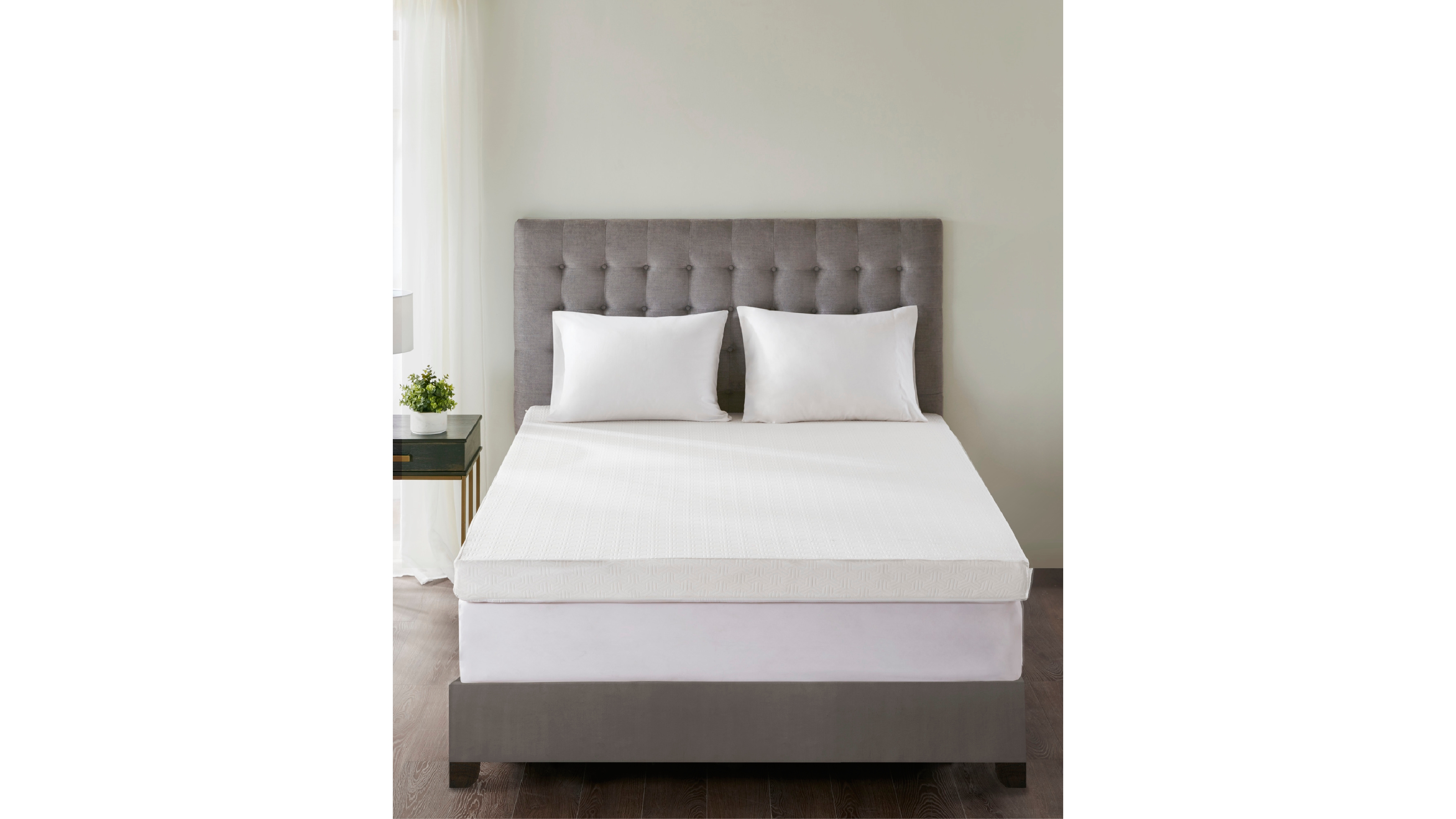 Madison Park 4" 3M-Moisture-Management Memory Foam Mattress Topper, Full