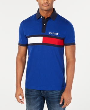 Tommy Hilfiger Men's Big & Tall Logo Graphic Polo, Created for Macy's