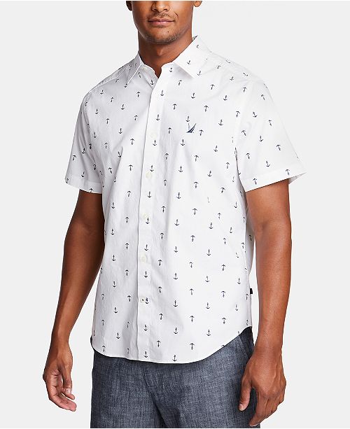 Nautica Nautica Men S Blue Sail Classic Fit Performance Stretch