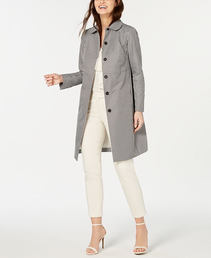 Anne Klein Gingham Print Jacket Macy s