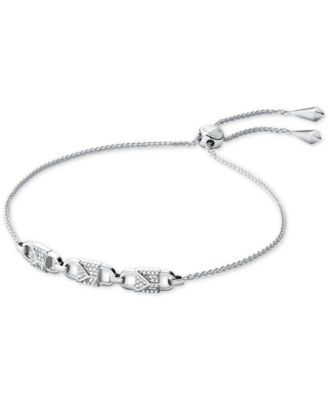 michael kors silver slider bracelet