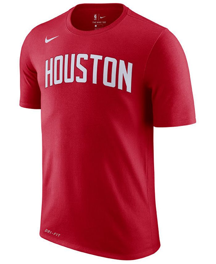 Nike Men's Houston Rockets Earned Edition T-Shirt - Macy's