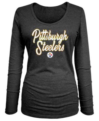 Steelers Women's Fifth & Ocean Foil Short Sleeve T-Shirt - L