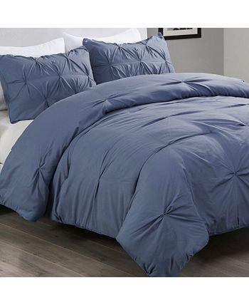 Lotus Home Water and Stain Resistant Pintuck Comforter Mini Set 