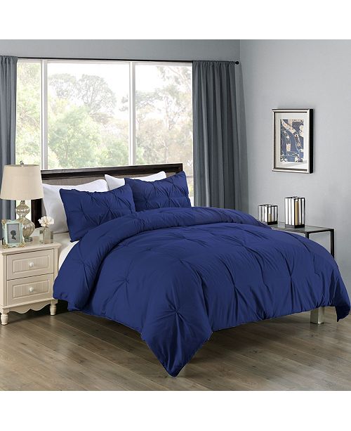 Cottonloft Lotus Home Pintuck Comforter Mini Set With Water And