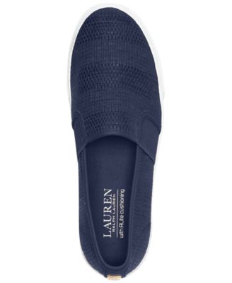 Ralph Lauren Jinny Slip-On ロゴ スリッポン Lauren Ralph Lauren Women's Jinny Slip-On Sneakers - Macy's