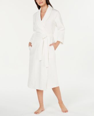 Charter Club Textured Soft Knit Long Cotton Robe, Created for Macy's ...