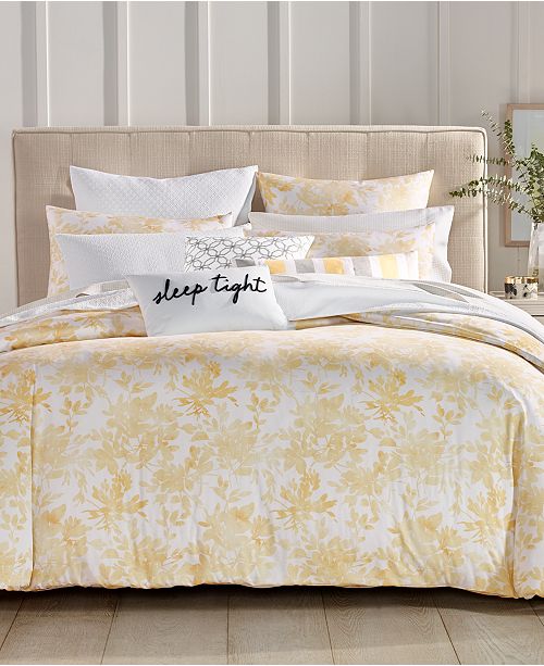 Charter Club Damask Water Leaf Full Queen Comforter Sham Set