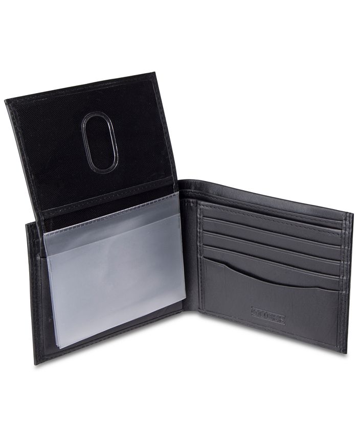 GUESS Men's Cruz Trifold Leather Wallet - Macy's