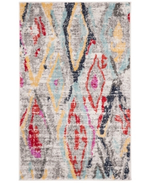 Safavieh Adirondack Light Gray and Red 3' x 5' Area Rug