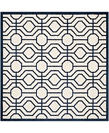 Amherst Ivory and Navy 7' x 7' Square Area Rug