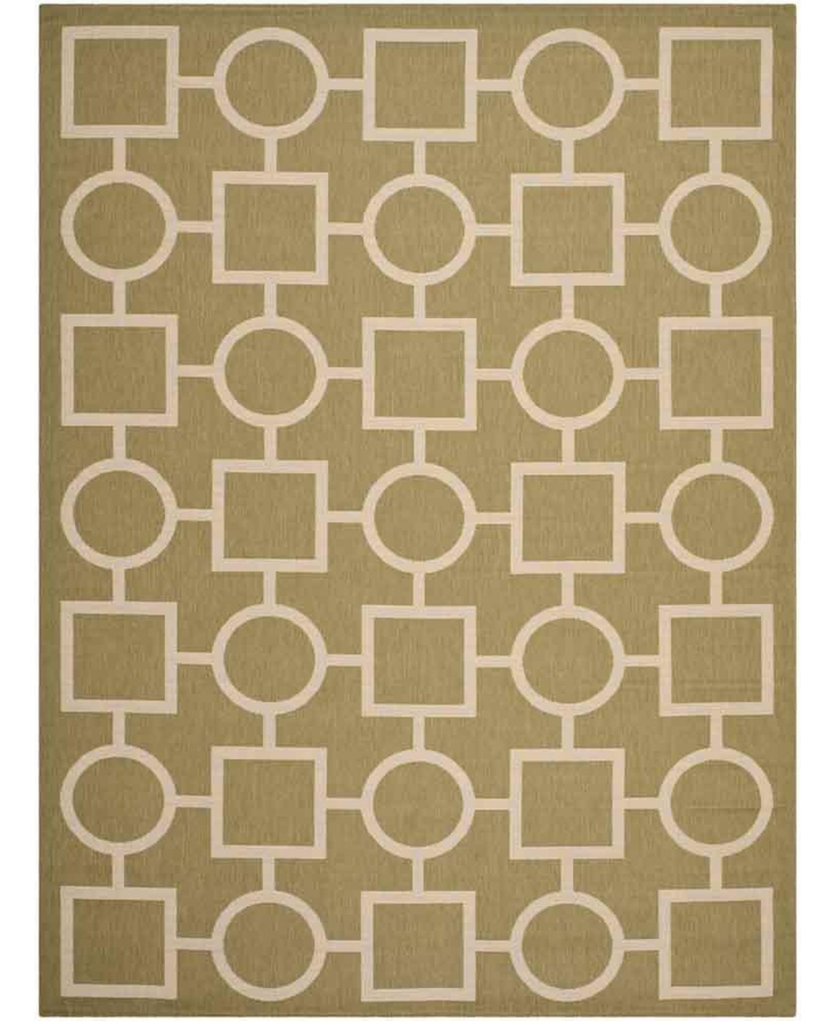 Safavieh Courtyard Green and Beige 8' x 11' Sisal Weave Outdoor Area Rug - Green / Be
