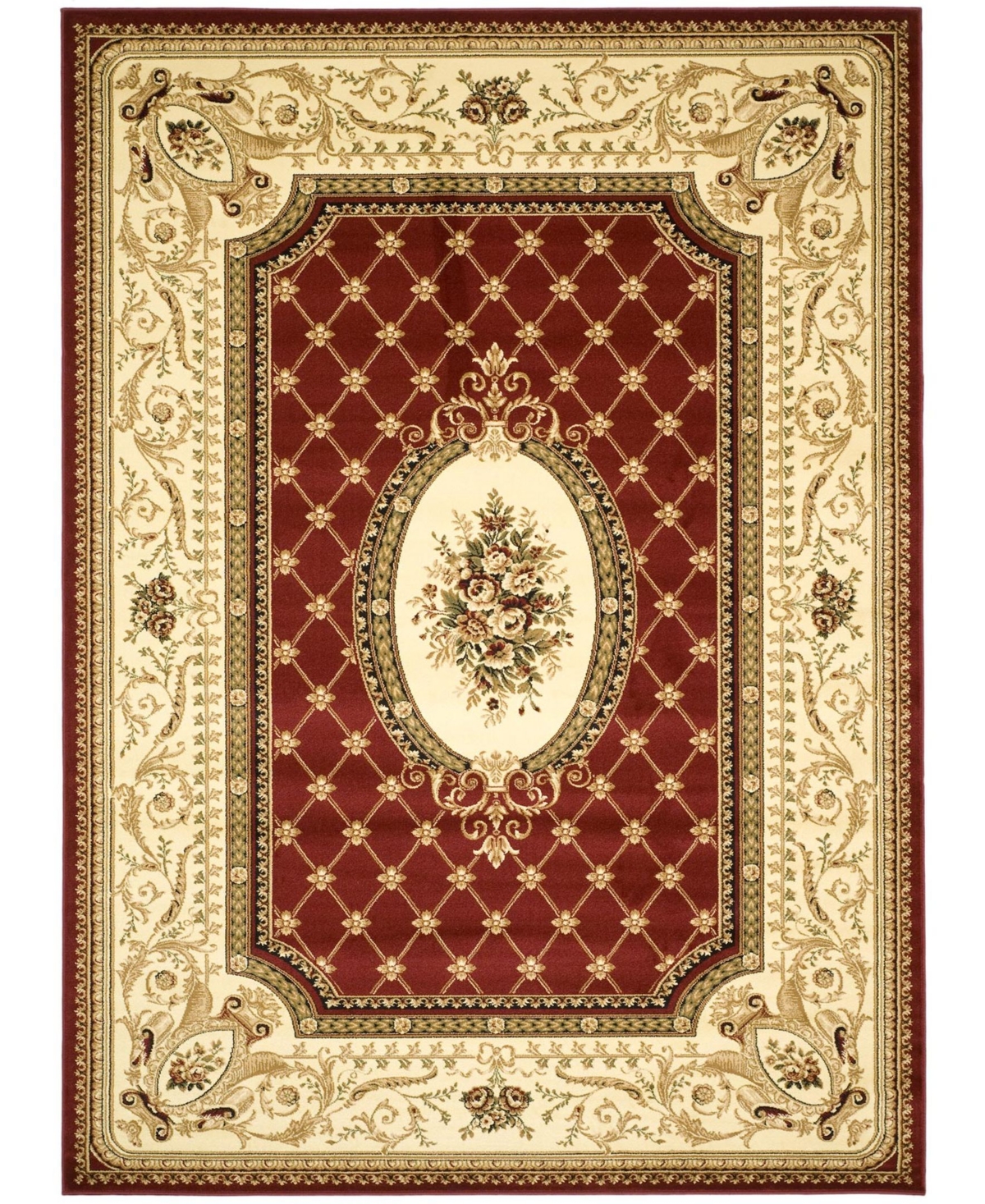 Safavieh Lyndhurst Red and Ivory 8' x 11' Area Rug - Red