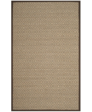 Safavieh Natural Fiber Natural and Brown 5' x 8' Sisal Weave Area Rug