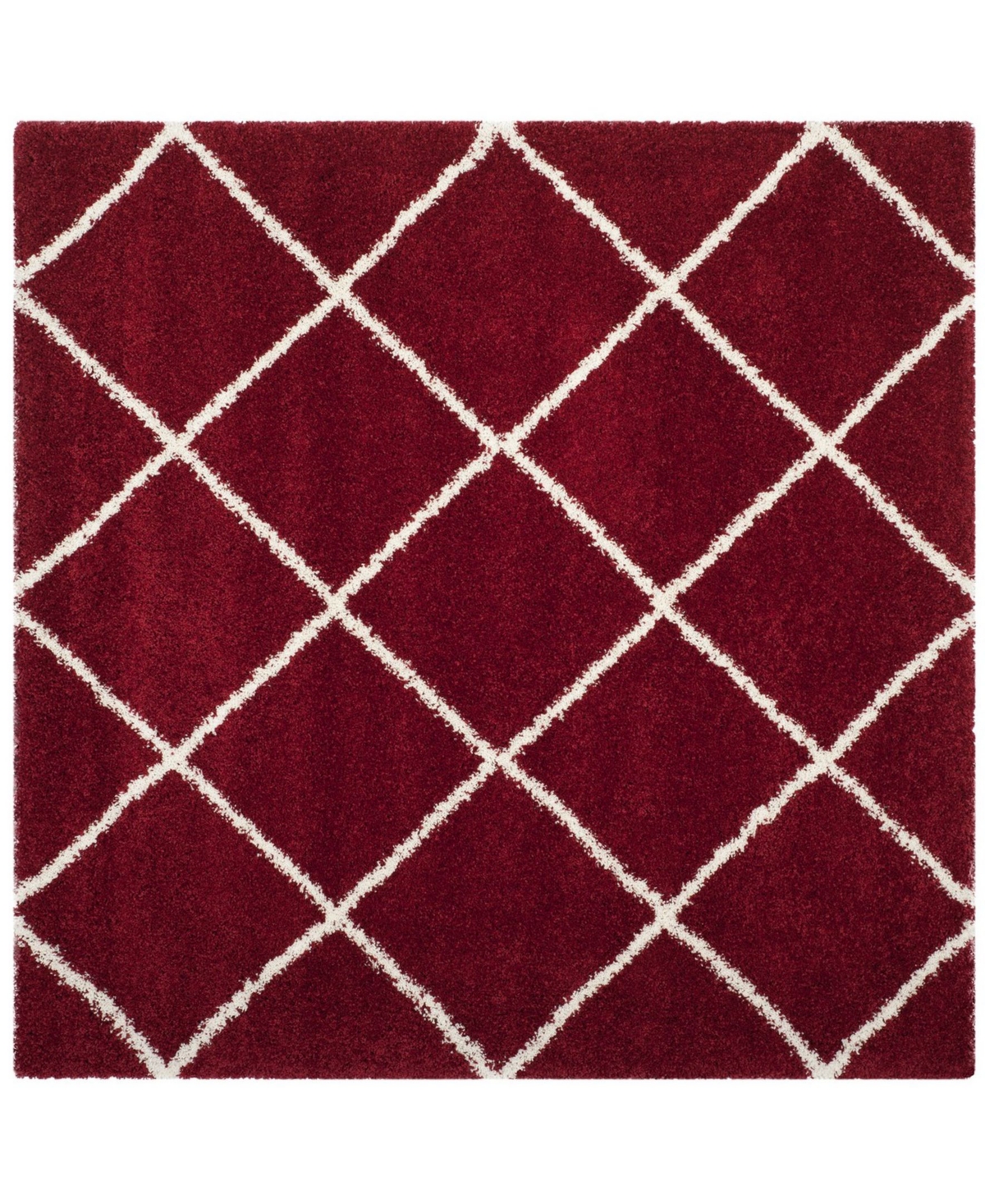 Safavieh Hudson 7' x 7' Square Area Rug - Red/Ivory