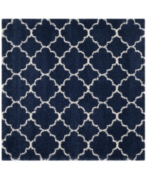 Safavieh Hudson Navy and Ivory 7' x 7' Square Area Rug