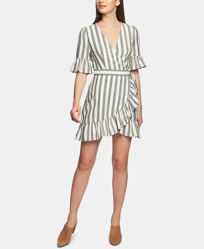 1.STATE Regancy Striped Wrap Dress - Macy's