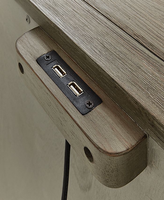 Furniture Parquet USB Outlet Nightstand, Created for Macy's Macy's