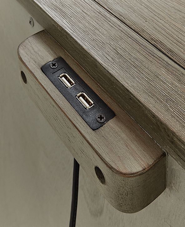 Furniture Parquet USB Outlet Nightstand, Created for Macy&#39;s & Reviews - Furniture - Macy&#39;s