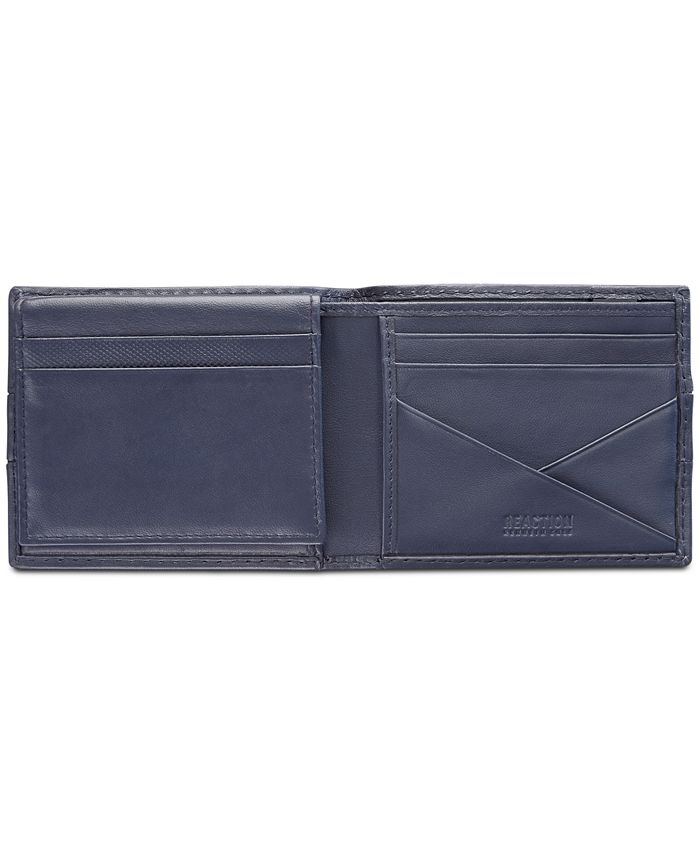 Cole Reaction Men's Colorblocked Leather Passcase Wallet Macy's