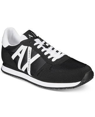 A|X Armani Exchange Armani Exchange Men's Lace-Up Sneakers - Macy's