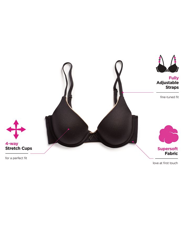 Maidenform Comfort Devotion Demi T-Shirt Bra, Velvety Full-Coverage Bra,  Comfortable Bra with Convertible Straps for Everyday, Confetti Daisy  Print/Black, 36D: Buy Online at Best Price in UAE 