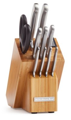 KitchenAid - Classic Forged 12-Pc. Brushed Stainless Knife Set