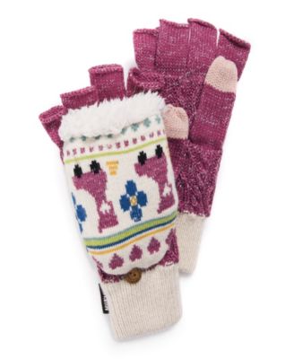 Muk Luks Women's Fingerless Flip Mittens