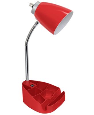 red bedside table lamps