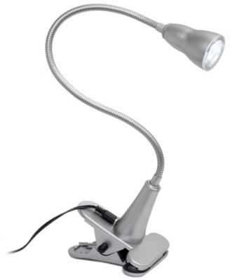 Simple Designs 1W LED Gooseneck Clip Light Desk Lamp