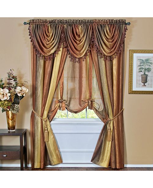 Achim Ombre Waterfall Valance Reviews Window Treatments