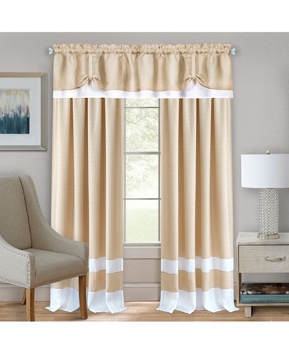 Achim Darcy Rod Pocket Window Curtain Panel, 52x63 & Reviews Window
