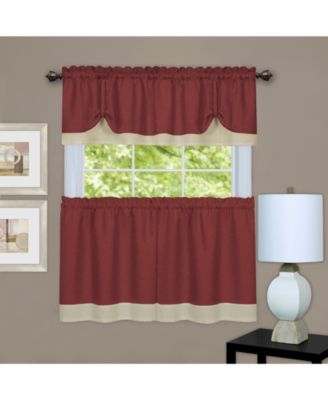 Darcy Tier & Valance Set, 58" x 36"