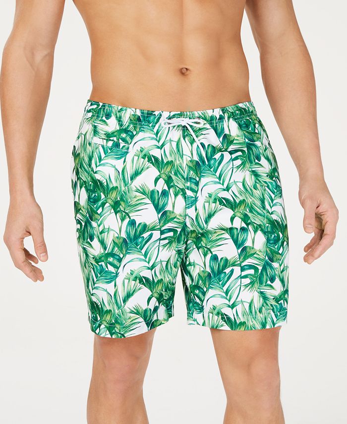 Trunks Surf & Swim Co. Men's Green Palmetto-Print 6