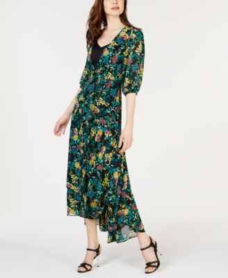 Calvin Klein - Printed Wrap Maxi Dress