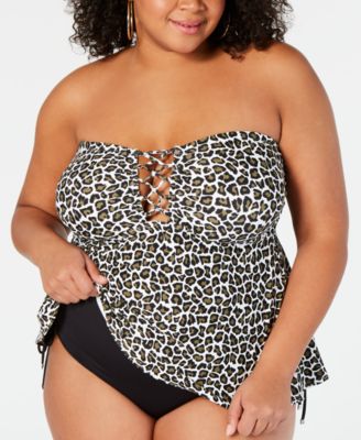 michael kors tankini plus size