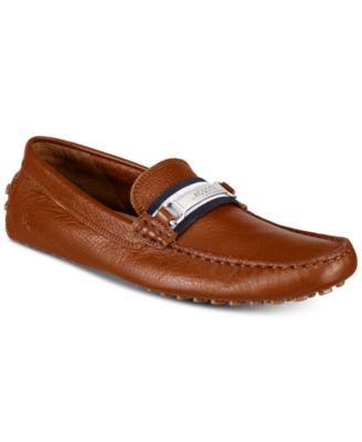 lacoste mens shoes slip on leather loafers