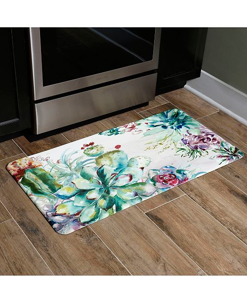 Home Dynamix David Burke Bloomfield Succulent Garden Cushioned Anti