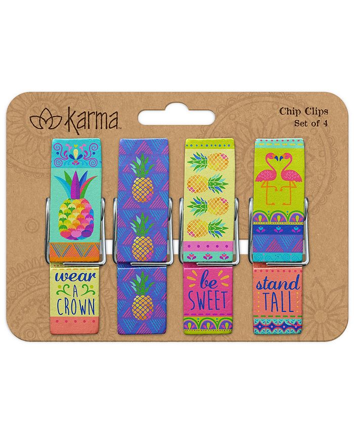 Karma Gifts Chip Clips, Set of 4 Macy's